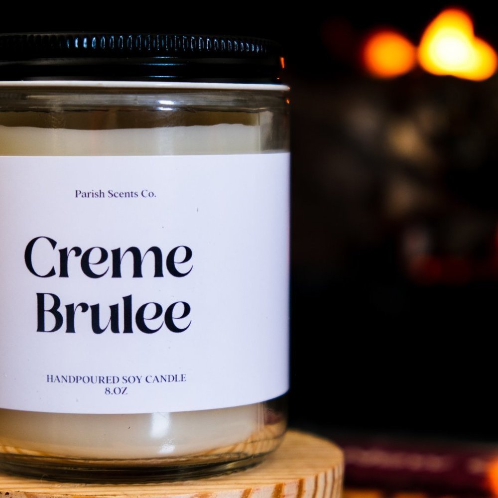 8oz Creme Brulee New Orleans Candle Parish Scents - Picture 3 of 5